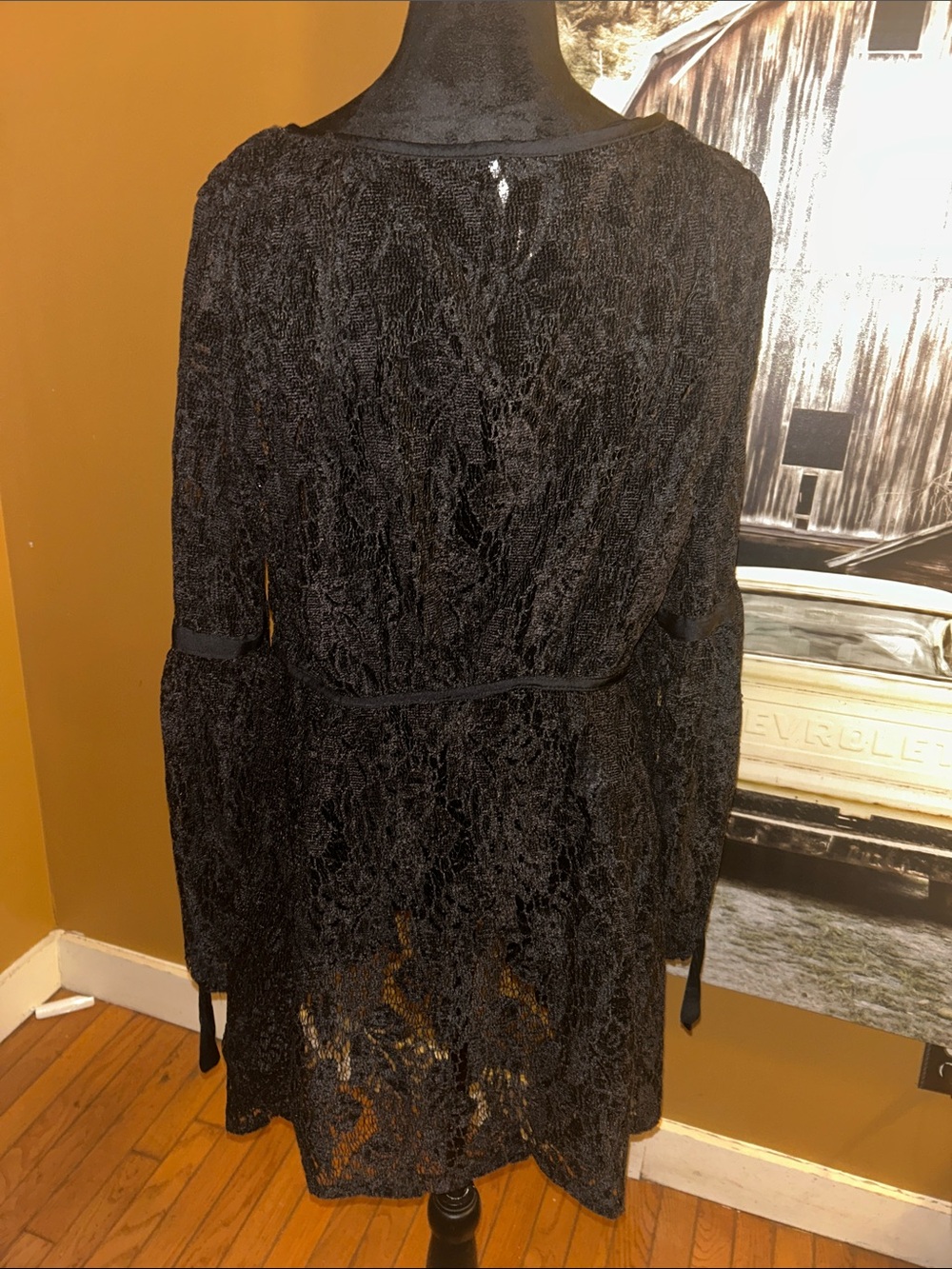 NWT Free People Black Tunic Top - Size L - Picture 4 of 6